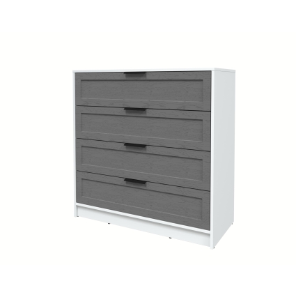 Kомод Тренд КТ-К100 (Белый ЛДСП/ Дуб серый ЛМДФ) Ш1000 В1020 Г451 Kомод Тренд КТ-К100 (Белый ЛДСП/ Дуб серый ЛМДФ) Ш1000 В1020 Г451